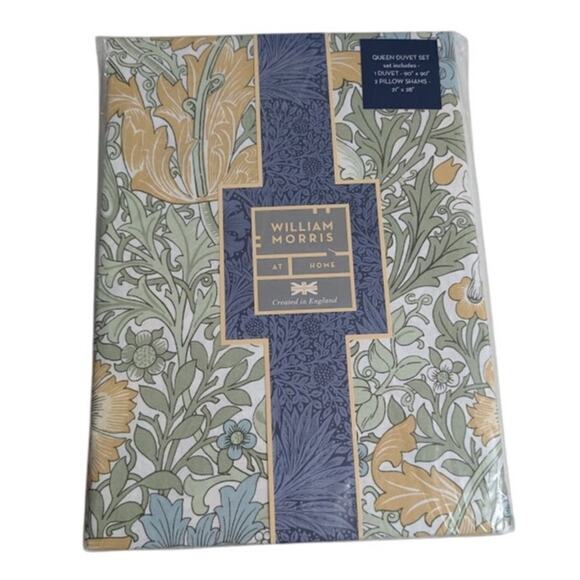 William Morris Queen Duvet Set - Compton Sage - 3pcs - Picture 1 of 5